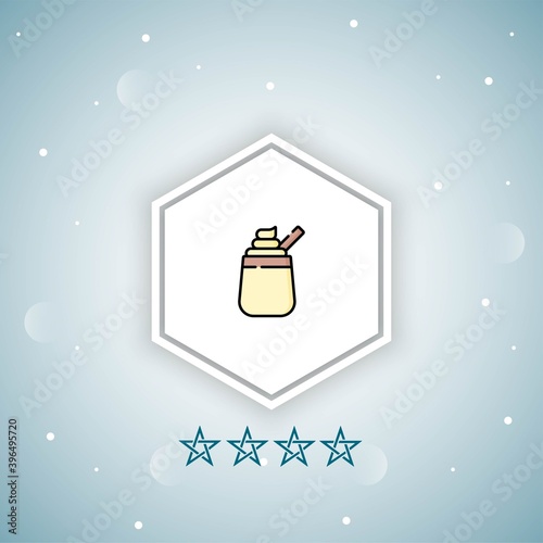     eggnog vector icon modern