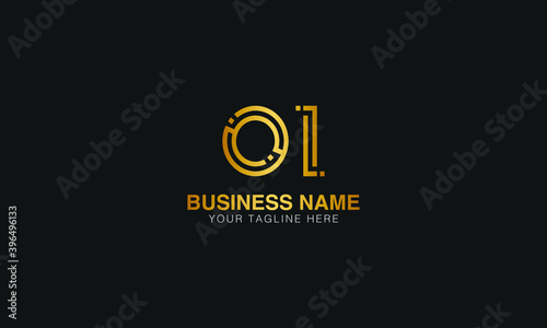 OI O I initial based letter typography logo design vector
