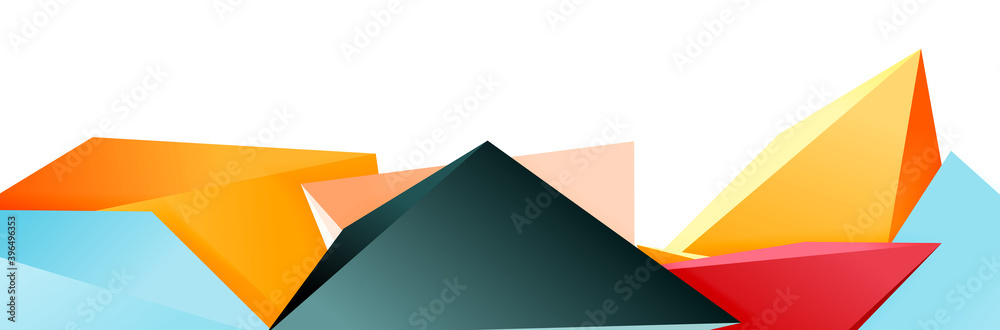 Triangle mosaic abstract background, 3d triangular low poly shapes. Geometric vector illustration for covers, banners, flyers and posters and other Triangle mosaic abstract background, 3d triangular low poly shapes. Geometric vector illustration for covers, banners, flyers and posters and other