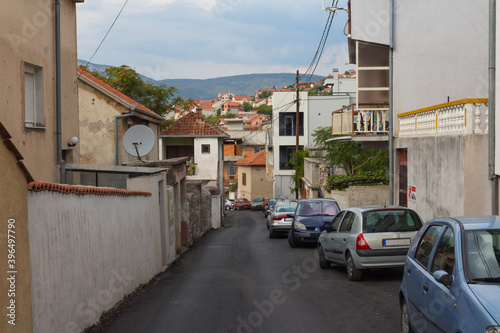 Narrow street in the historic district of Mostar. Bosnia and Herzegovina © Shyshko Oleksandr