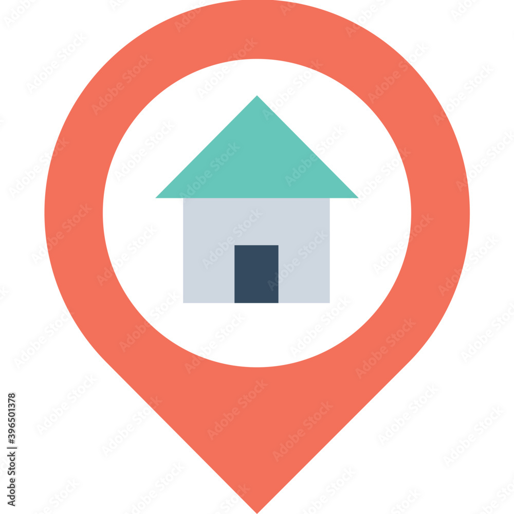 Home Location Flat Vector Icon
Home Location Flat Vector Icon