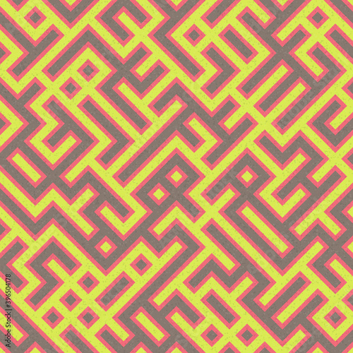 Abstract Geometric Pattern generative computational art illustration