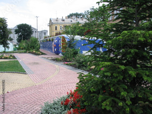 Landscape alley, Kiev, Ukraine.