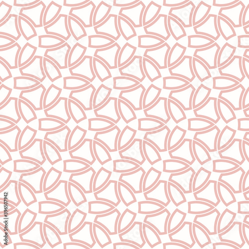 Seamless pink ornament. Modern background. Geometric modern pattern