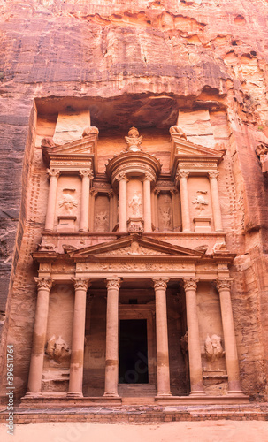 The temple of Al Khazneh in the capital of the Nabataean Kingdom, Petra, Jordan