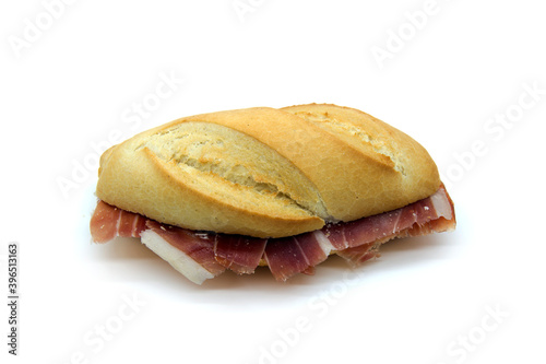Iberian Ham sandwich on small Bread