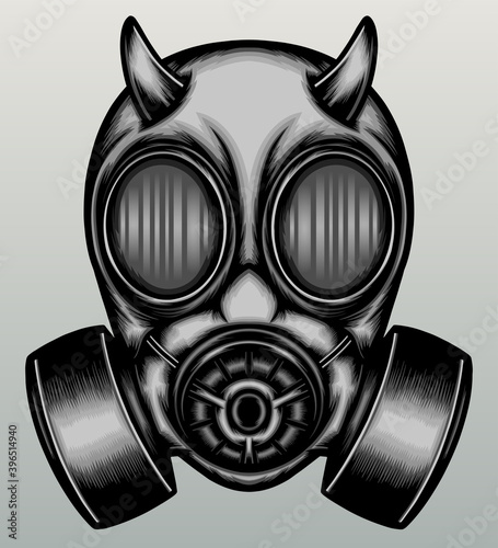 Demon gas mask