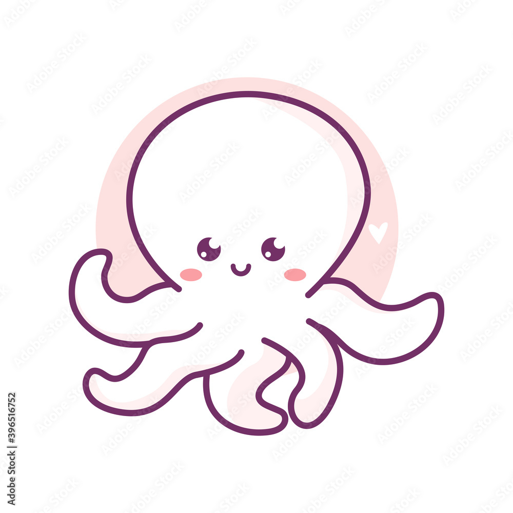 Cute Octopus Baby Icon. Trendy Vector Sea Kid Character for your Design of Stickers, T-Shirt, Card, Cover, Notebook. Kawaii Vector on Blue Bubble Background. Little Octopus Girl and Boy. Cute Octopus Baby Icon. Trendy Vector Sea Kid Character for your Design of Stickers, T-Shirt, Card, Cover, Notebook. Kawaii Vector on Blue Bubble Background. Little Octopus Girl and Boy.