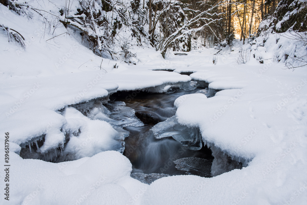 Winter Landscape with Frozen River Winter Landscape with Frozen River