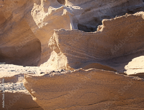 Gran Canaria, amazing sand stone erosion figures in ravines on Punta de las Arenas cape on the western part of the island, also called Playa de Artenara
 photo