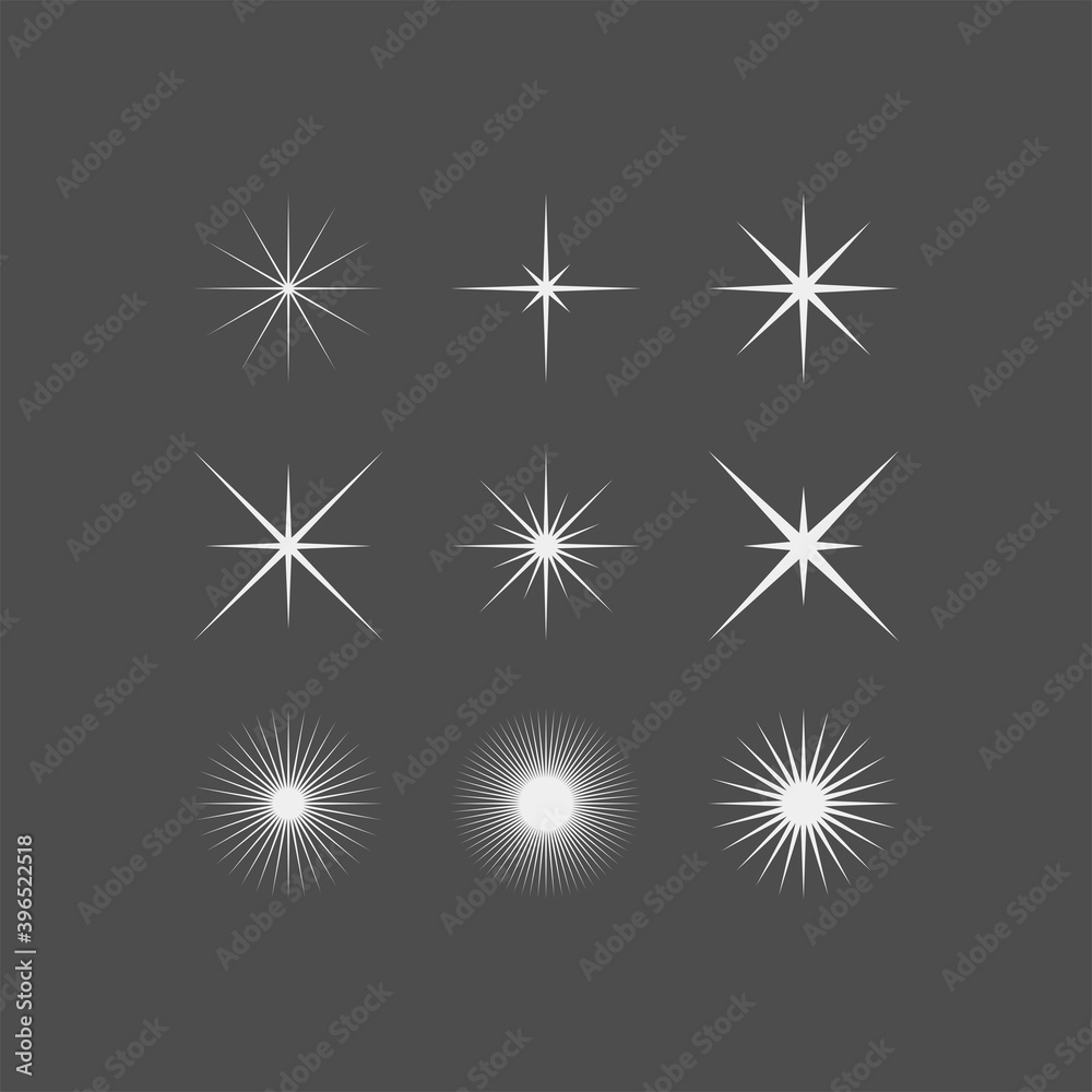 Sparkle flat vector icons. Shine flat vector icons. Glow flat vector icons
Sparkle flat vector icons. Shine flat vector icons. Glow flat vector icons