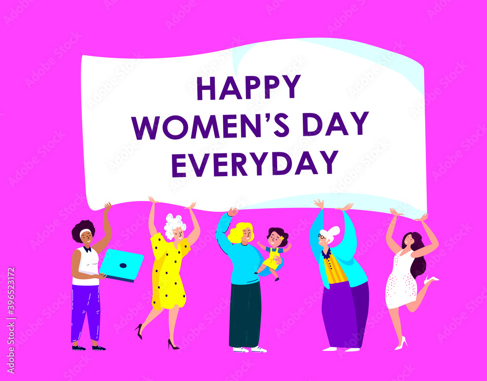 Different Women and Girls of Various Professions,Missions, Occupations