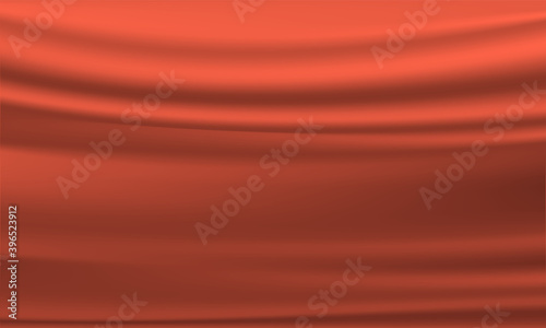 Orange cloth textile wrinkles for background. Abstract blurred background. Creative composition.