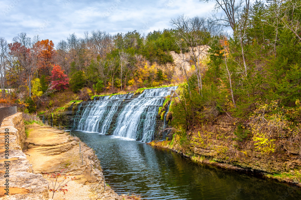 Thunder Bay Falls near Galena Town of Illinois Thunder Bay Falls near Galena Town of Illinois