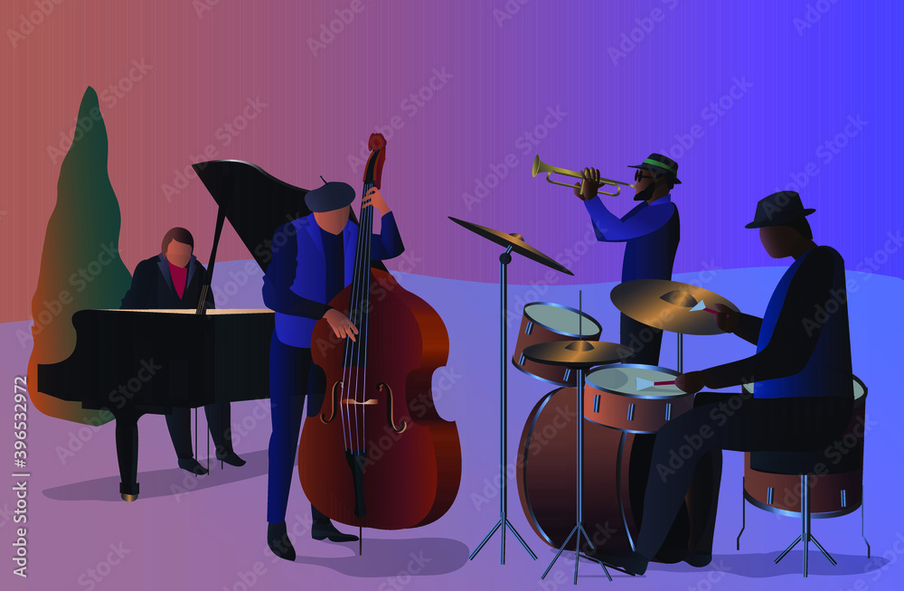 Fototapeta premium musician playing music