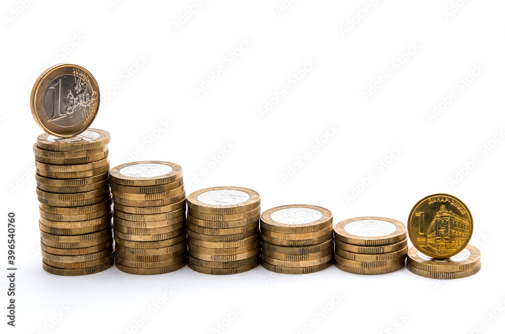 the idea of changing the euro exchange rate, horizontal photo the idea of changing the euro exchange rate, horizontal photo
