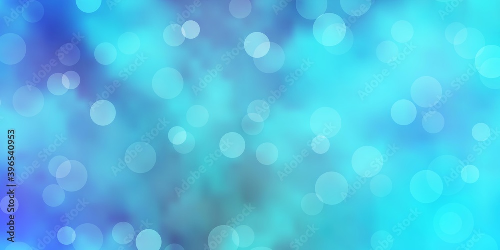 Light BLUE vector template with circles. Light BLUE vector template with circles.
