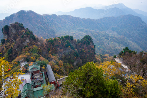 inding Peak, Wudangshan Hubei China Golden Palace in Wudang Mountains world heritage temple of DaoJiao photo