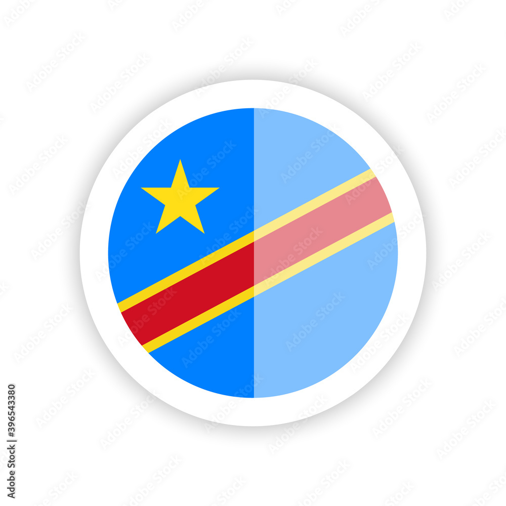Flag of the Democratic republic of the Congo