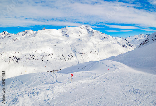 ski slope in Ski Arlberg, Austria