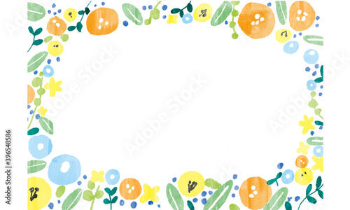 Fototapeta Naklejka Na Ścianę i Meble -  Scandinavian floral vector background illustration