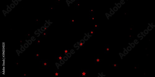 Dark Green, Red vector layout with bright stars.