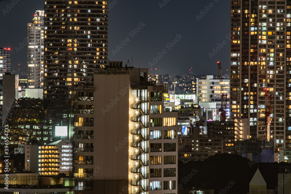 文京シビックセンター展望台から見える東京夜景
