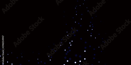 Dark BLUE vector texture with disks.