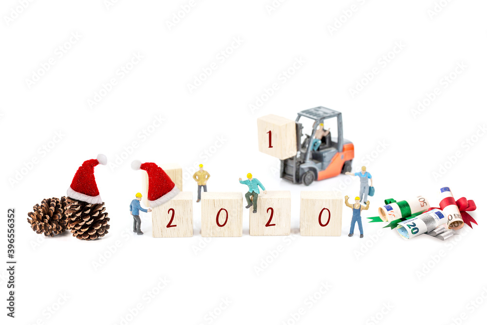Fototapeta premium object Christmas decoration design isolated on white background.