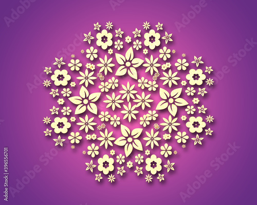 pink and white flowers