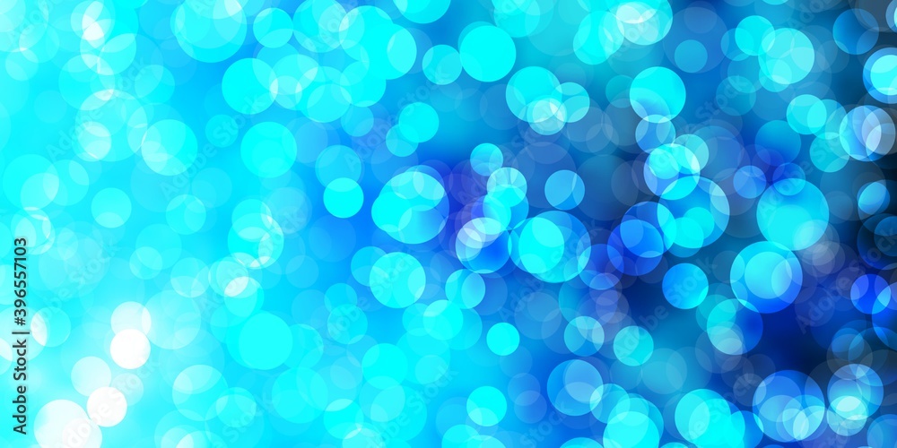 Light BLUE vector layout with circle shapes. Light BLUE vector layout with circle shapes.