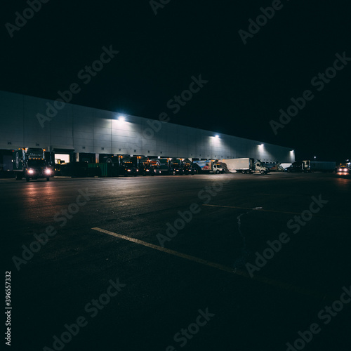 Trucks At Night