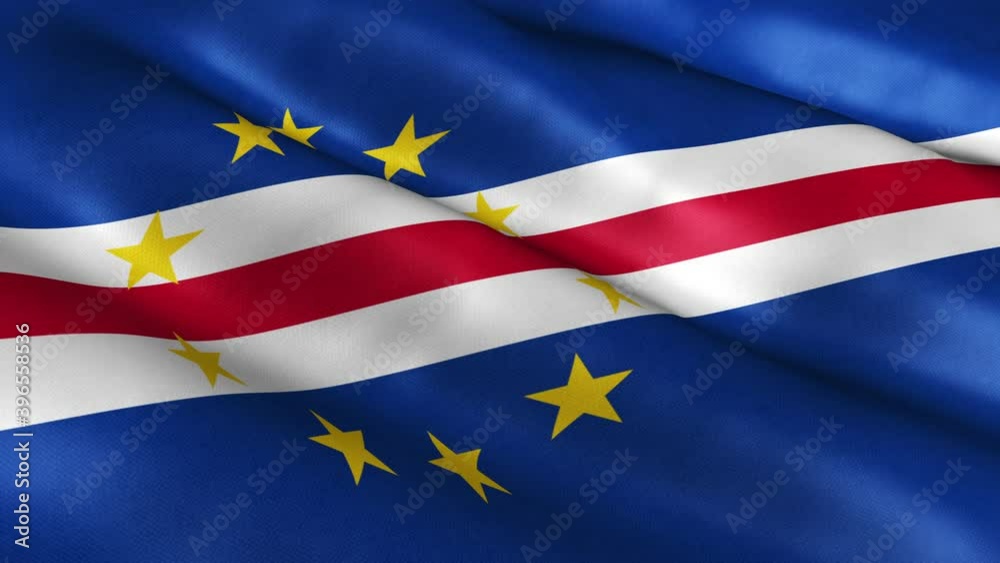 Cape Verde National Flag Country Banner Waving 3D Loop Animation. High Quality 4K Resolution. Cape Verde National Flag Country Banner Waving 3D Loop Animation. High Quality 4K Resolution.