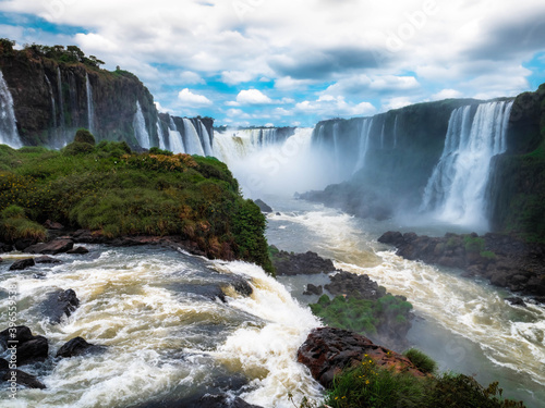 waterfall in the forest iguazu falls 