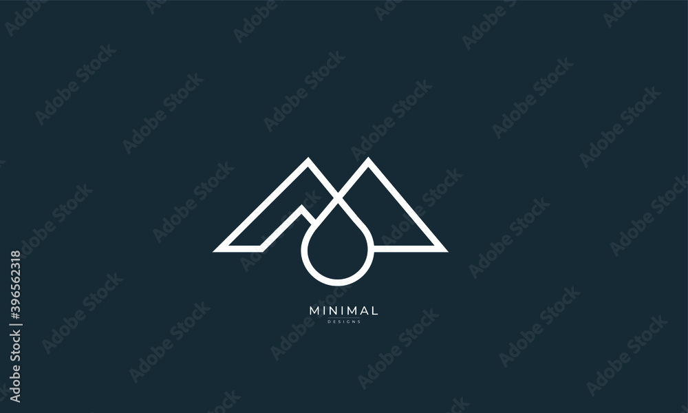 A line art icon logo of a mountain water
A line art icon logo of a mountain water