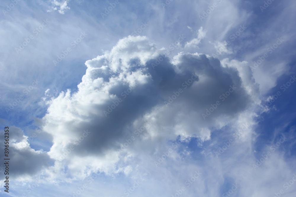 blue sky with clouds