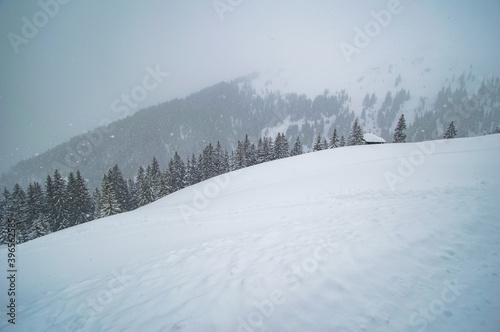Ski slope on mountain Sonnenkopf