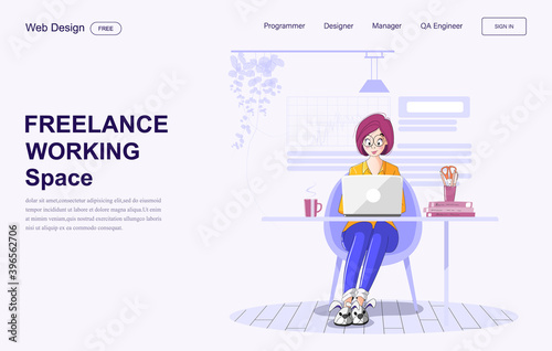Women working on laptop from home