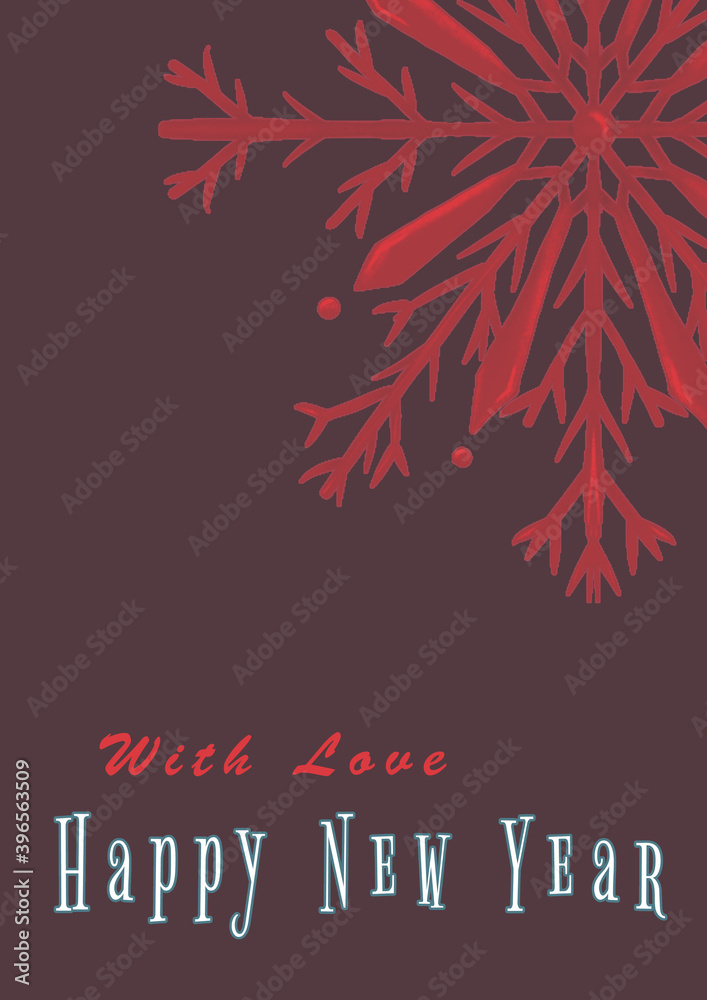 Happy New Year Greetings Card - Illustration