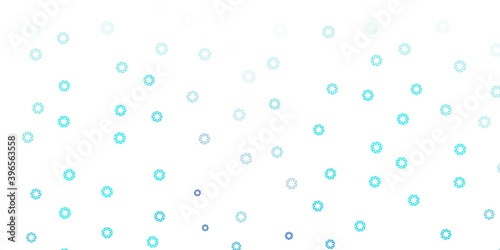 Light blue vector template with circles.