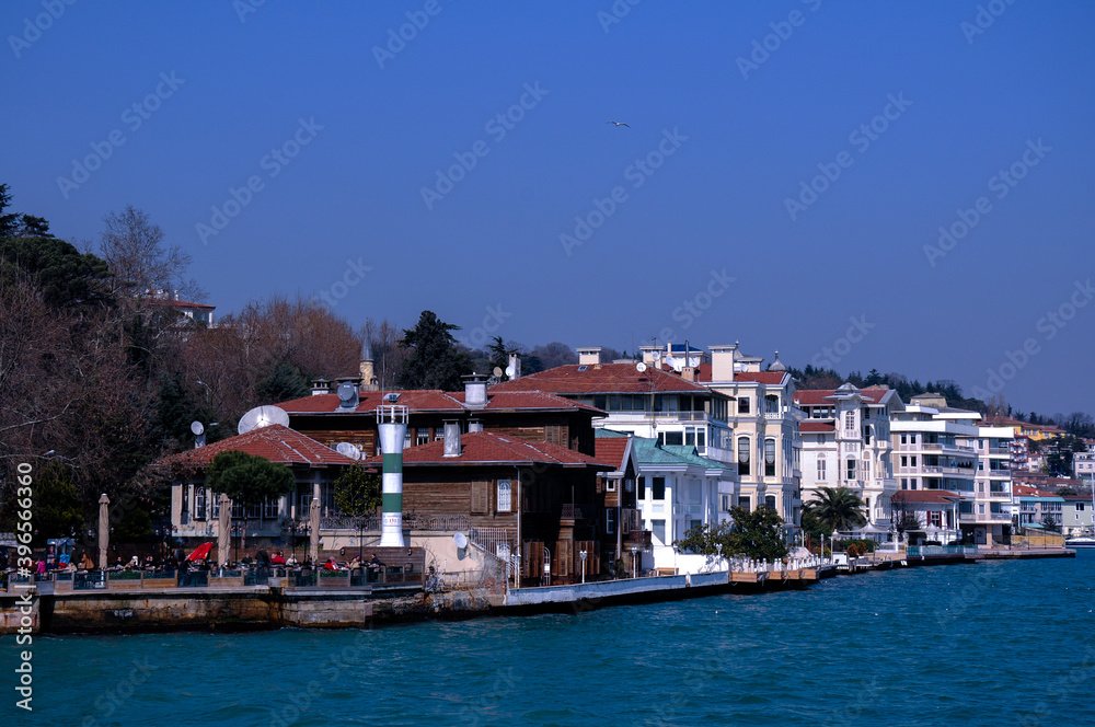 Istinye bay and marina in Istanbul,Turkey