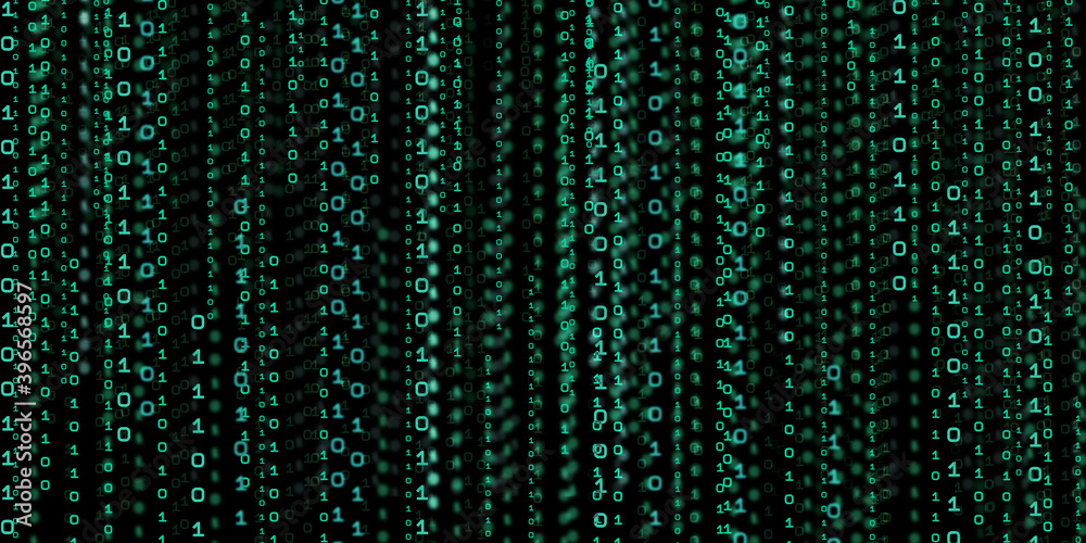 Computer system information concept Abstract binary code technology The background with binary data falling from the top of the digital binary data screen 3d illustration Computer system information concept Abstract binary code technology The background with binary data falling from the top of the digital binary data screen 3d illustration