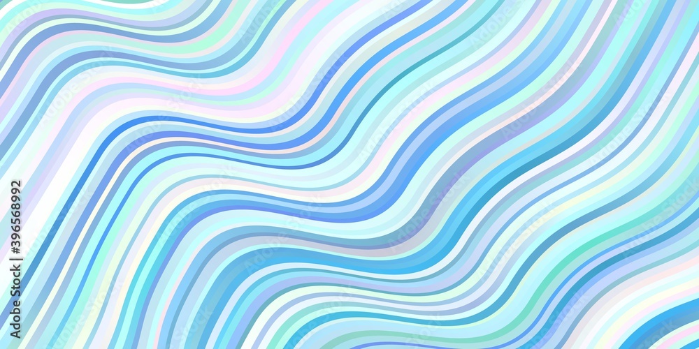 Light BLUE vector background with curved lines. Light BLUE vector background with curved lines.