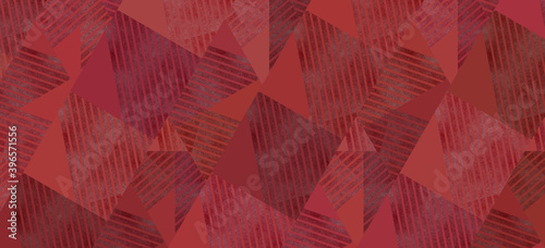 red abstract background with layers squares in modern geometric layers