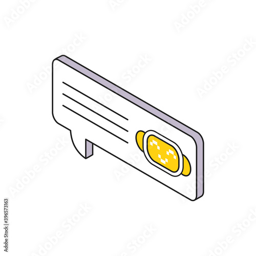 Isometric Chatbot Icon