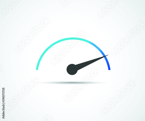 Speed, vector logo racing event, with the main elements of the modification speedometer