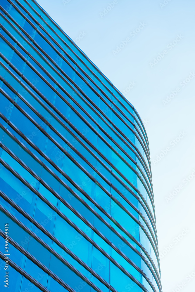 underside panoramic and perspective view to steel blue glass high rise building skyscrapers, business concept of successful industrial architecture underside panoramic and perspective view to steel blue glass high rise building skyscrapers, business concept of successful industrial architecture
