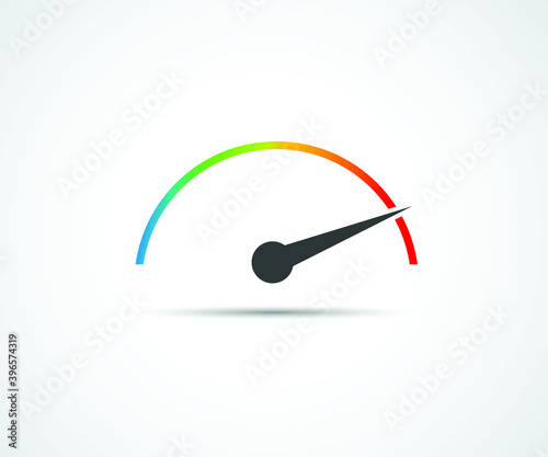 Speed, vector logo racing event, with the main elements of the modification speedometer