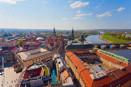 Panoramablick auf die Stadt Dresden, Deutschland