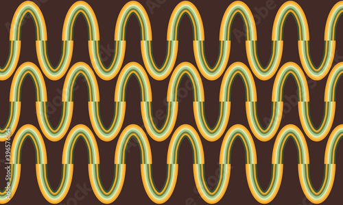 Colorful abstract wavy line pattern. Vintage trippy wallpapers